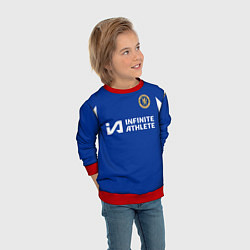 Свитшот детский Михаил Мудрик форма Челси 23-24 домашняя, цвет: 3D-красный — фото 2