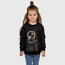 Свитшот детский Пустой рыцарь, цвет: 3D-черный — фото 2