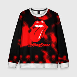 Свитшот детский Rolling Stone rock, цвет: 3D-белый