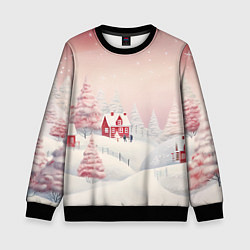 Детский свитшот Снежное сияние ночи