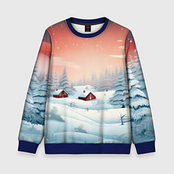 Детский свитшот Погружение в зимнюю атмосферу
