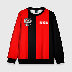 Детский свитшот Красный и черный - герб РФ