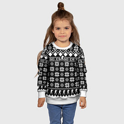 Свитшот детский CS GO christmas sweater, цвет: 3D-белый — фото 2