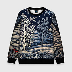 Детский свитшот Ледяные узоры нового года