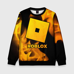 Свитшот детский Roblox - gold gradient, цвет: 3D-черный