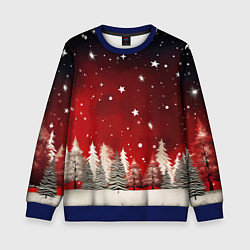 Детский свитшот Морозное утро в деревне