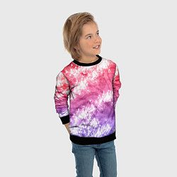 Свитшот детский Сине-красная абстракция, цвет: 3D-черный — фото 2