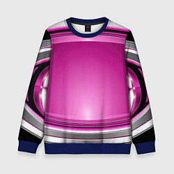 Свитшот детский Розовый выпуклый фон, цвет: 3D-синий