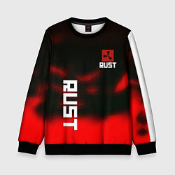 Свитшот детский Rust the game colors, цвет: 3D-черный