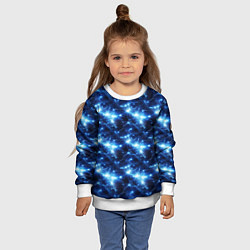 Свитшот детский Cosmic neon boom, цвет: 3D-белый — фото 2