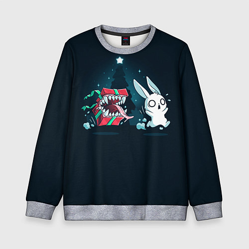 Детский свитшот Подарок - мимик / 3D-Меланж – фото 1