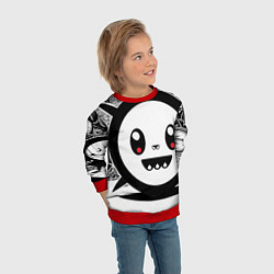 Свитшот детский Cерия анимэ монстрик, цвет: 3D-красный — фото 2