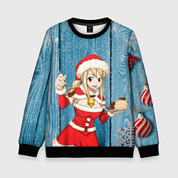 Свитшот детский Подарок от снегурочки, цвет: 3D-черный