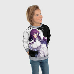 Свитшот детский Ферн из аниме, цвет: 3D-меланж — фото 2