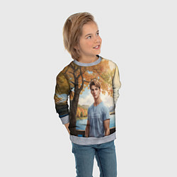 Свитшот детский Сыночек маминой подруги, цвет: 3D-меланж — фото 2