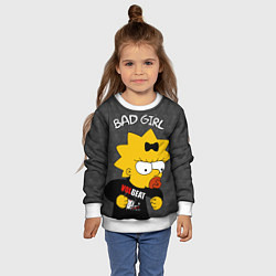 Свитшот детский Bad girl Мэгги, цвет: 3D-белый — фото 2