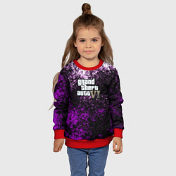 Свитшот детский Grand Theft Auto 6 vice city, цвет: 3D-красный — фото 2