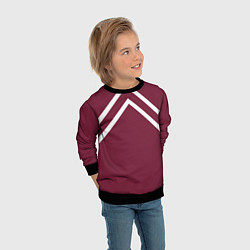 Свитшот детский Бордовая кофта костюм Марата - слово пацана сериал, цвет: 3D-черный — фото 2