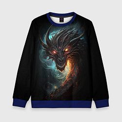 Детский свитшот Фэнтази дракон символ 2024