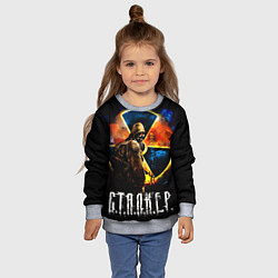 Свитшот детский Сталкер - энергоблок ЧАЭС, цвет: 3D-меланж — фото 2