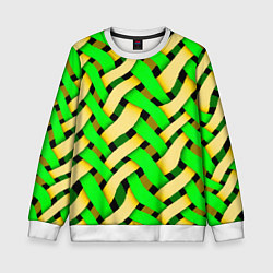 Детский свитшот Кислотная объёмная плетёнка