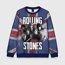 Свитшот детский Rolling Stones - Great britain, цвет: 3D-синий