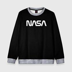 Свитшот детский NASA space logo, цвет: 3D-меланж