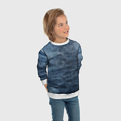 Свитшот детский Старая джинса, цвет: 3D-белый — фото 2