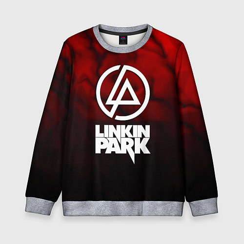 Детский свитшот Linkin park strom честер / 3D-Меланж – фото 1