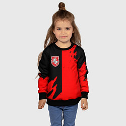 Свитшот детский Белоруссия краски текстура, цвет: 3D-черный — фото 2