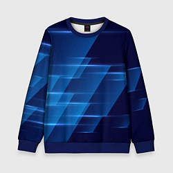 Свитшот детский Blue background, цвет: 3D-синий