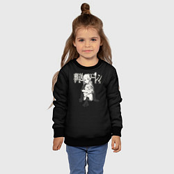 Свитшот детский Улыбающаяся Фрирен, цвет: 3D-черный — фото 2