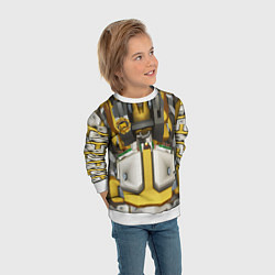 Свитшот детский Deep roock galactic броня бурильщика, цвет: 3D-белый — фото 2