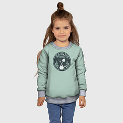 Свитшот детский Дачные войска значок, цвет: 3D-меланж — фото 2