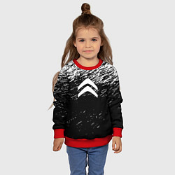 Свитшот детский Citroen краски тектсура, цвет: 3D-красный — фото 2
