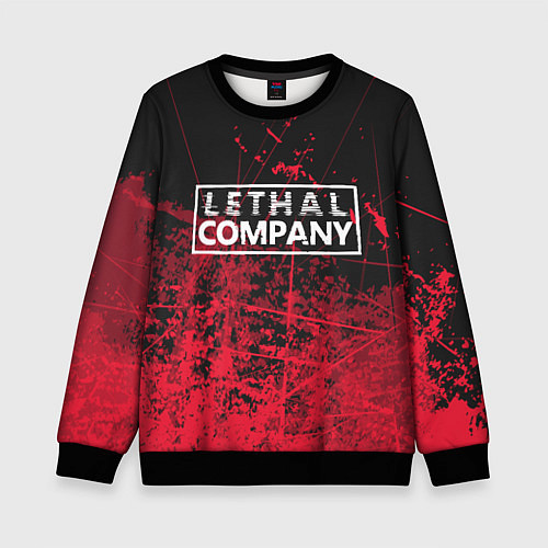 Детский свитшот Lethal Company: Red Trail / 3D-Черный – фото 1