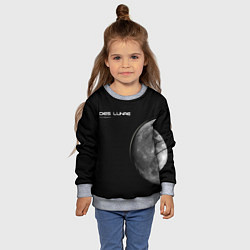 Свитшот детский Луна- dies lunes, цвет: 3D-меланж — фото 2