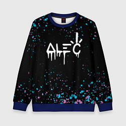 Свитшот детский Alec monopoly graffiti брызги, цвет: 3D-синий