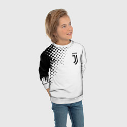 Свитшот детский Juventus sport black geometry, цвет: 3D-белый — фото 2
