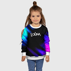 Свитшот детский Louna neon bend, цвет: 3D-белый — фото 2