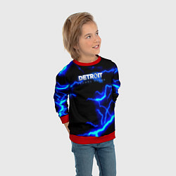 Свитшот детский Detroit become human storm, цвет: 3D-красный — фото 2