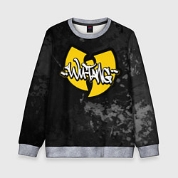 Свитшот детский Wu tang clan logo, цвет: 3D-меланж