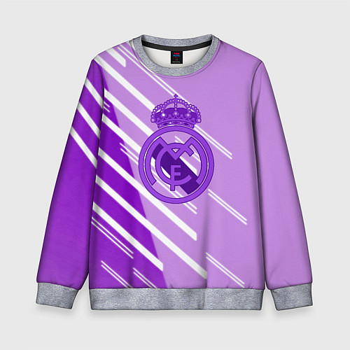 Детский свитшот Real Madrid текстура фк / 3D-Меланж – фото 1