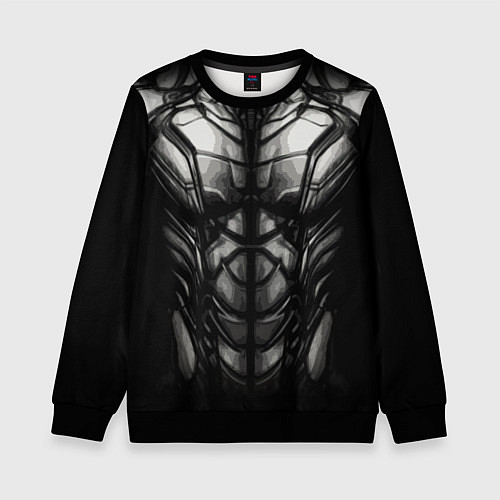Детский свитшот Мускул / 3D-Черный – фото 1