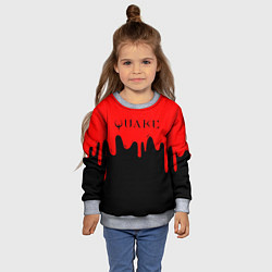 Свитшот детский Quake краски текстура шутер, цвет: 3D-меланж — фото 2