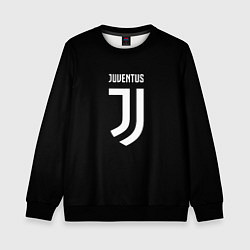 Свитшот детский Juventus sport fc белое лого, цвет: 3D-черный