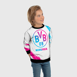 Свитшот детский Borussia neon gradient style, цвет: 3D-черный — фото 2