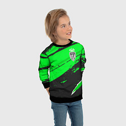 Свитшот детский Monaco sport green, цвет: 3D-черный — фото 2
