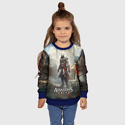 Свитшот детский Assassins creed game poster, цвет: 3D-синий — фото 2