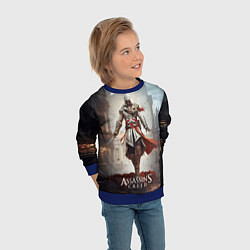 Свитшот детский Assassins creed старый город, цвет: 3D-синий — фото 2